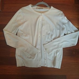 Loft medium white cardigan